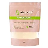MeaVita Mandelmehl, naturbelassen, blanchiert, (1 x 1000g) gemahlene Mandeln zum Backen,...