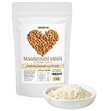 Mandelmehl entölt, echtes Mandelmehl zum Backen, vegan und glutenfrei, 1kg proteinreiches...