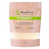 MeaVita Mandelmehl, naturbelassen, blanchiert, (1 x 1000g) gemahlene Mandeln zum Backen,...