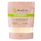 MeaVita Mandelmehl, naturbelassen, blanchiert, (1 x 1000g) gemahlene Mandeln zum Backen,...